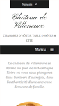 Mobile Screenshot of chateauvilleneuve.com