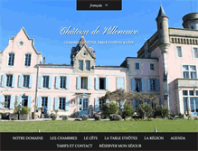 Tablet Screenshot of chateauvilleneuve.com
